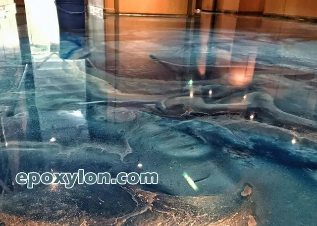 کفپوش اپوکسی متالیک و سه‌بعدی