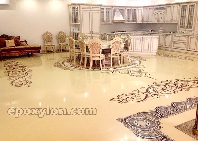 کفپوش اپوکسی متالیک و سه‌بعدی